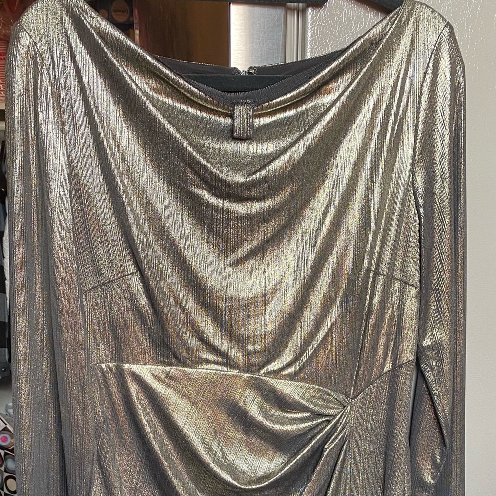 Silver/ gold gown